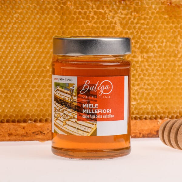 Miele millefiori dalle Alpi Retiche Valtellinesi